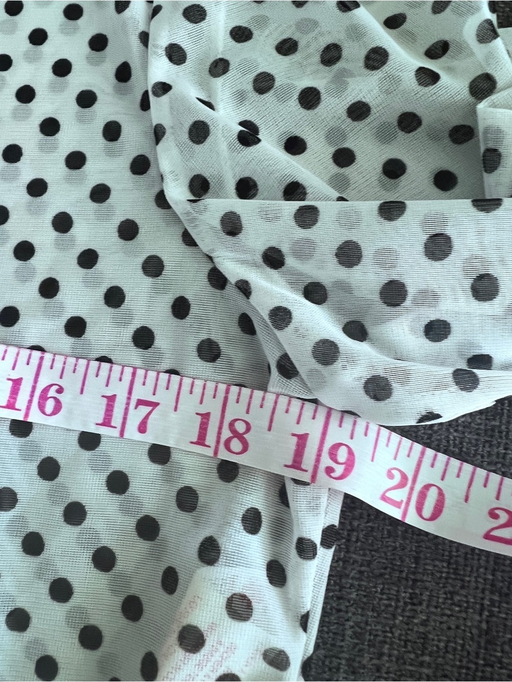 Vintage Joseph Ribkoff Polka Dot Sheer Wrap Top Ruffle Balletcore‎ 12 - Picture 4 of 8